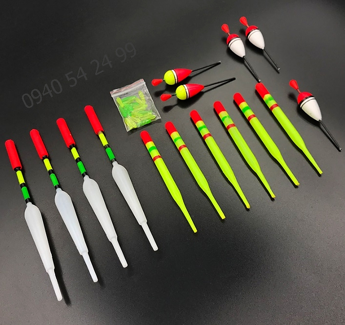 RYBOLOV - sada plavákov 15ks - 7