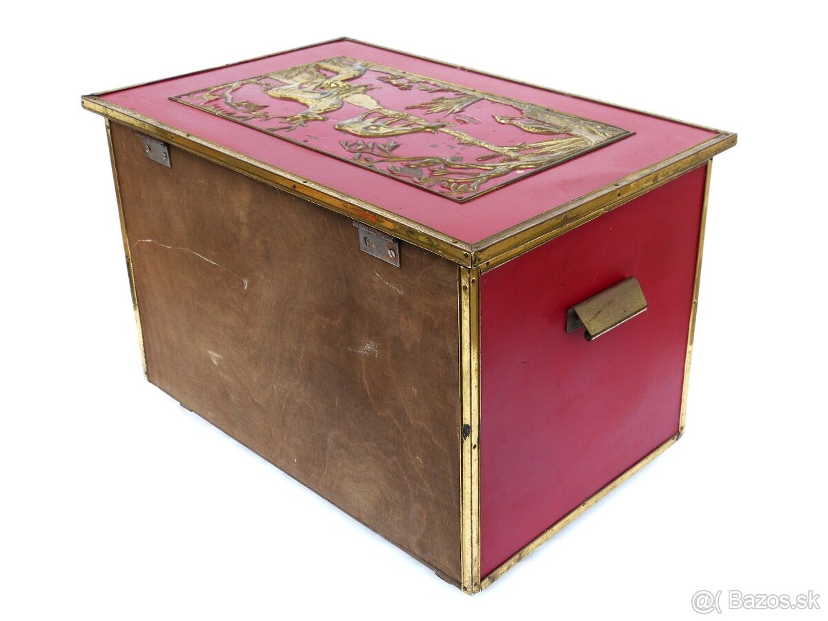 Uhliak - Nádoba na uhlie s poľovníckym motívom - 7