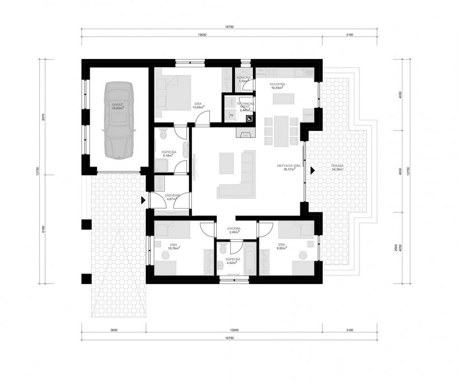 NADČASOVÝ BUNGALOV S GARÁŽOU NA KĽÚČ - VEĽKÉ ROVNÉ - 7