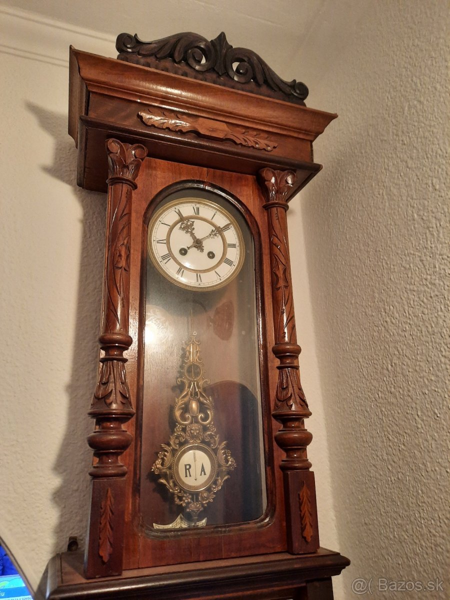 Predám zbierku nástenne hodiny starožitné pondusové - 7