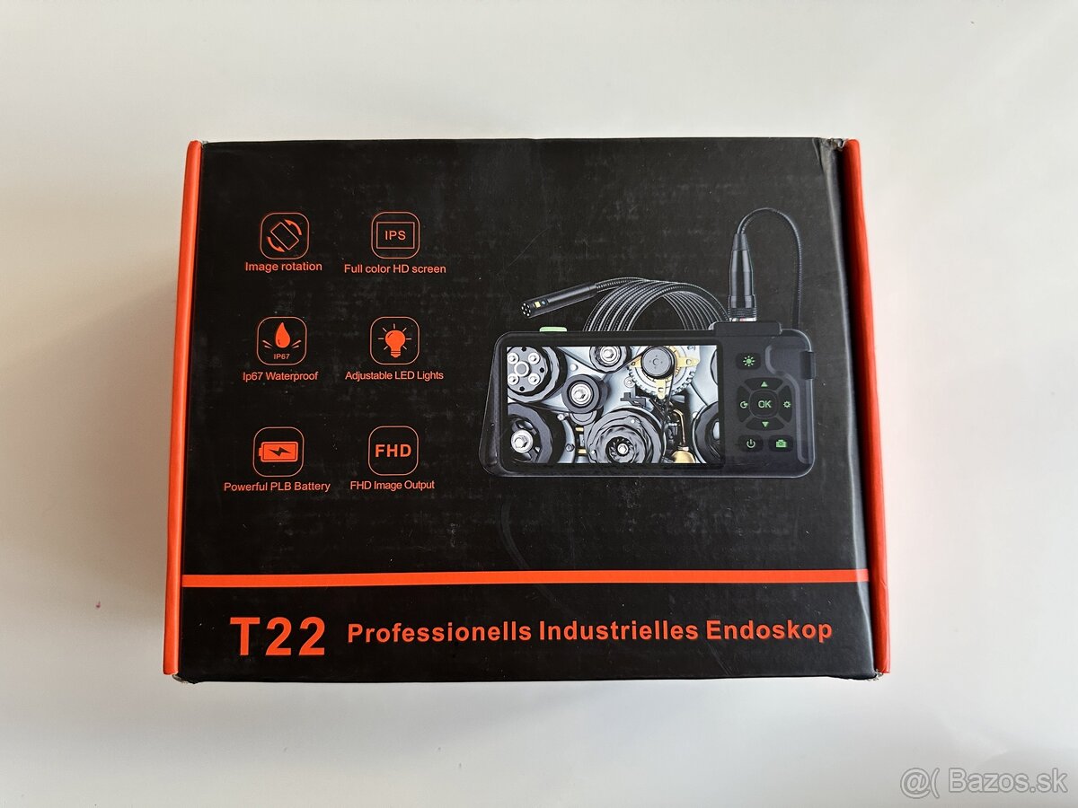Profi trojita triple endoskopicka kamera 5m 10m 15m - 7