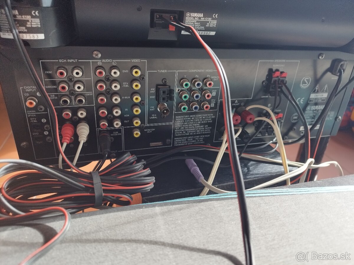 Kompletná zvuková zostava Yamaha + Jamo + Philips DVD – 5.1, - 7