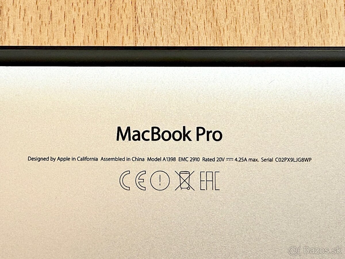 MacBook Pro 15" i7-2,5GHz/16GB/512GB, NOVÁ BATÉRIA,TOP STAV - 7