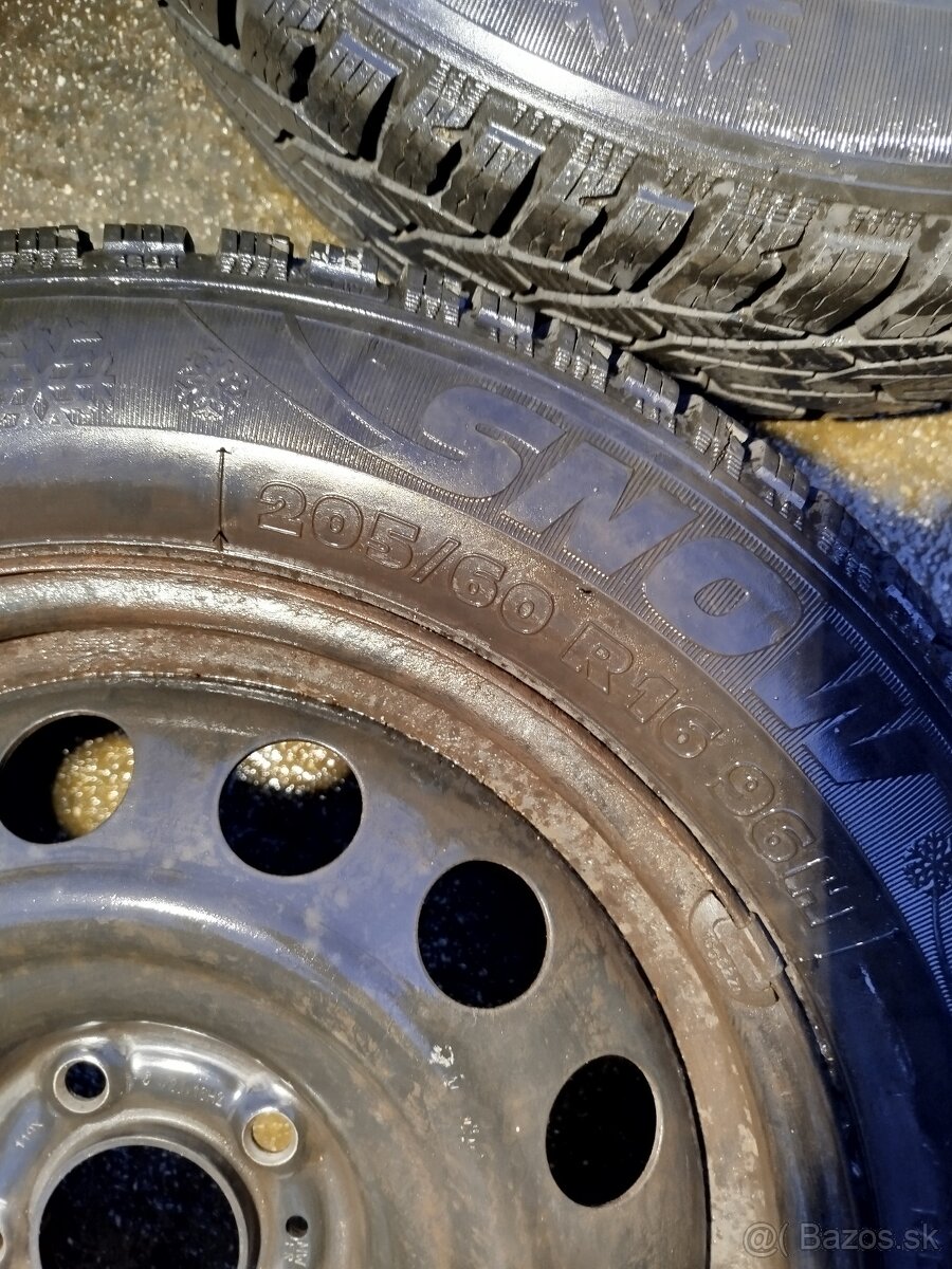 plechove disky 6,5Jx16 a zimne pneu 205/60R16 - 7