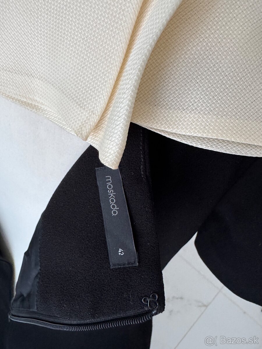 Moskada saty vestido cuello talianske luxusne saty - 7