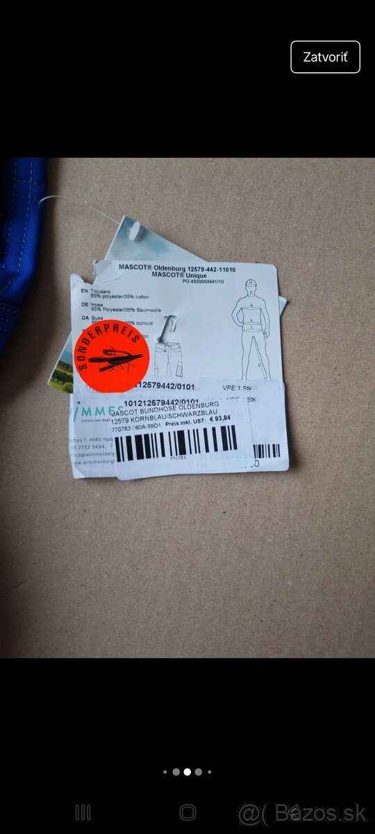 Pracovné rukavice. Mascot - 7