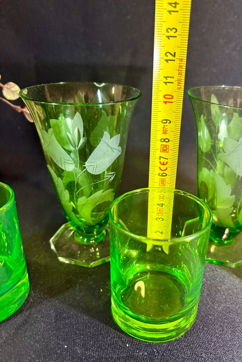 Uránové poháriky 5 ks - 7