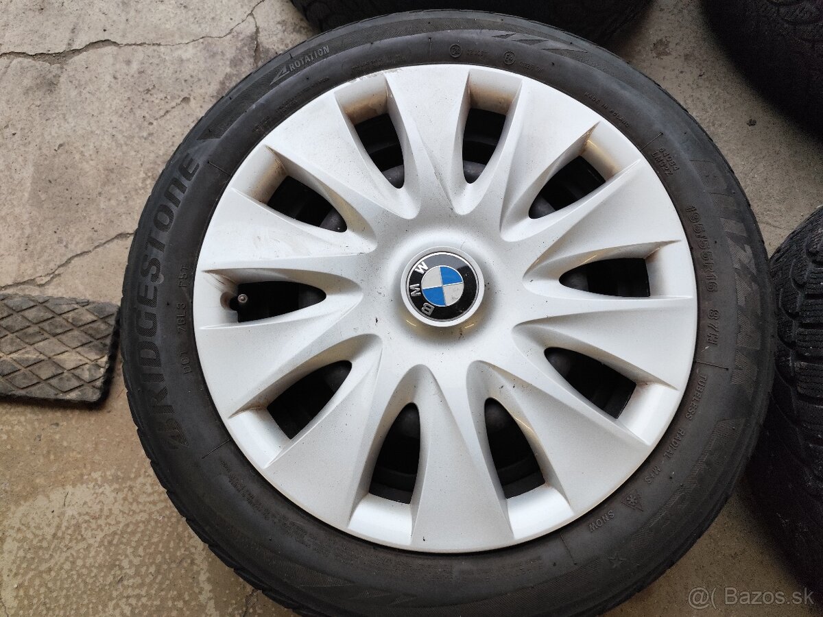 BMW sada plech+pneu+puklice 16" - 7