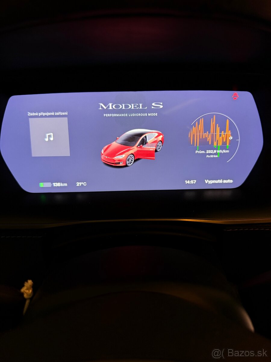 Tesla model S P100D 2020 Ludicurus 804koni plna zaruka - 7