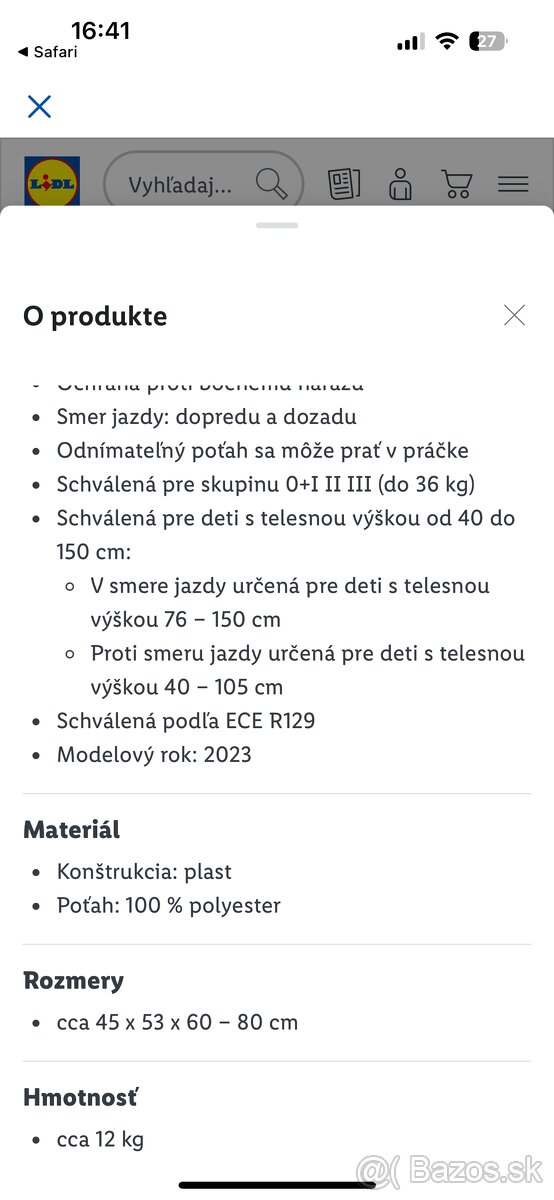 Detská autosedačka Baby Go Nova,0 – 36 kg v záruke - 7
