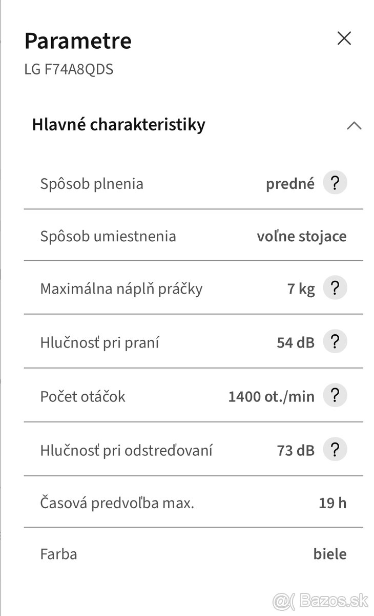 Práčka LG F74A8QDS - 7