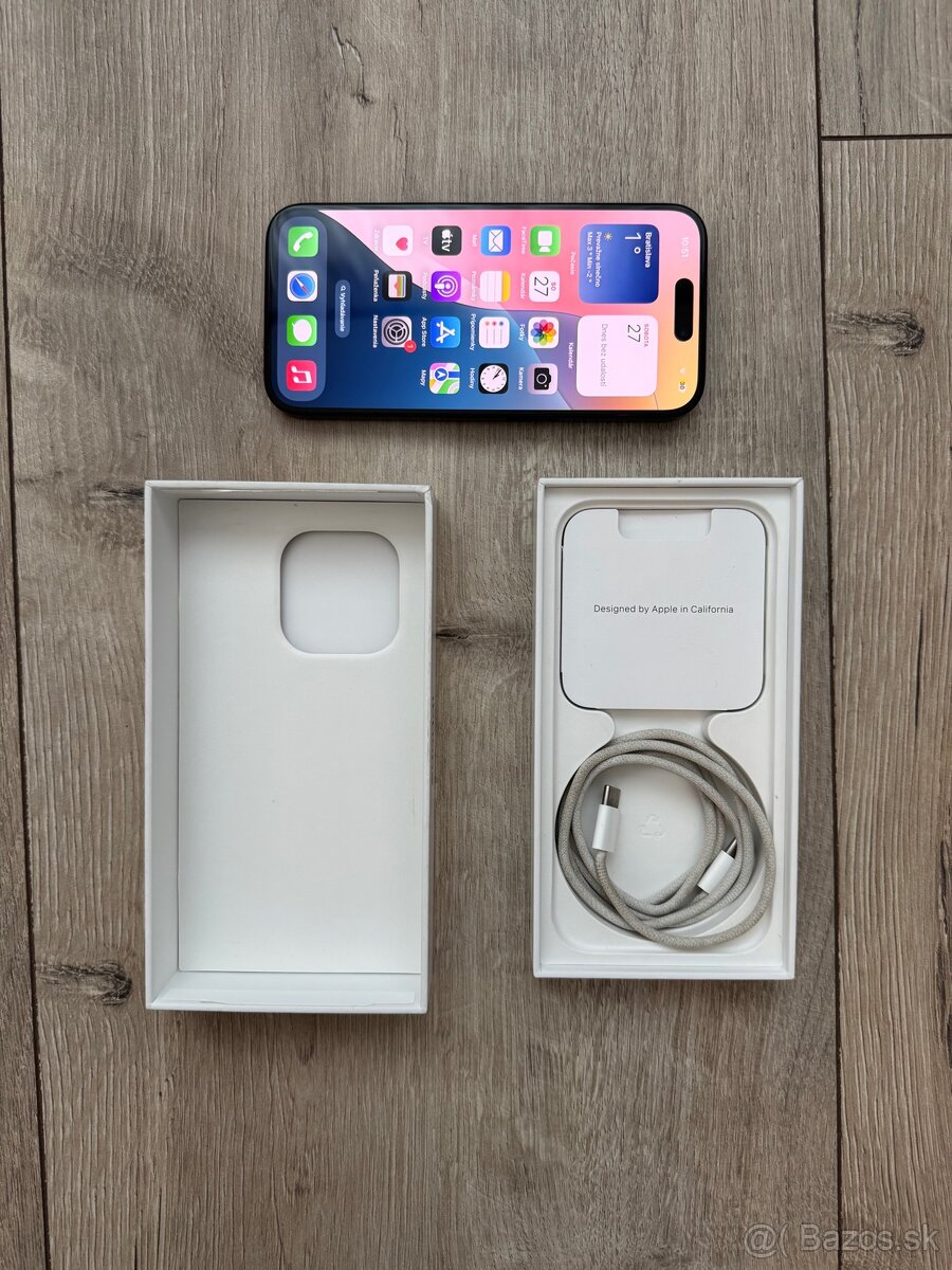 🎄iPhone 15 Pro - 256GB , 90% , TOP stav - 7