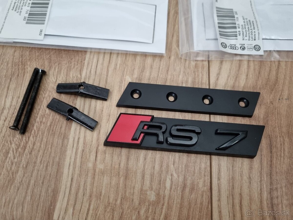 Napis logo znak AUDI na kufor / masku / blatniky - 7