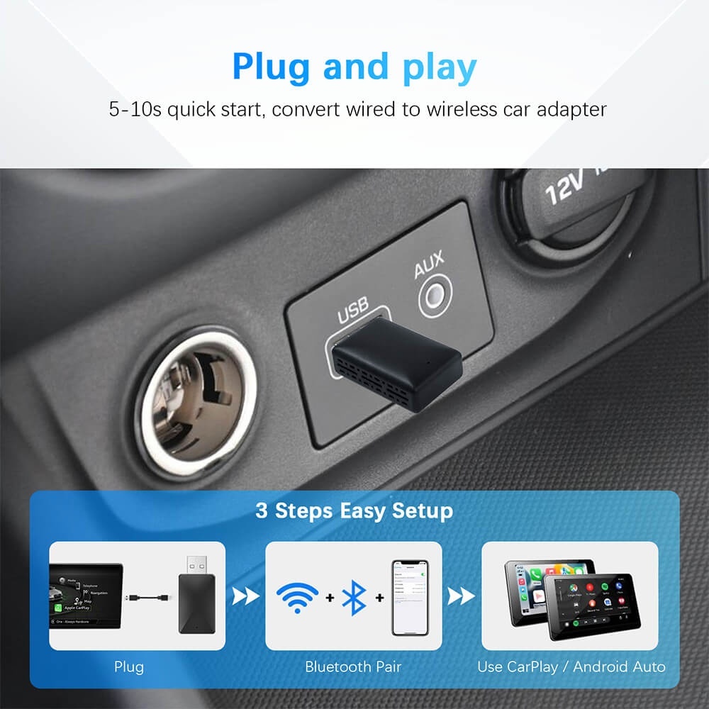 Bezdrôtový adaptér Mini Wireless CarPlay USB - 7