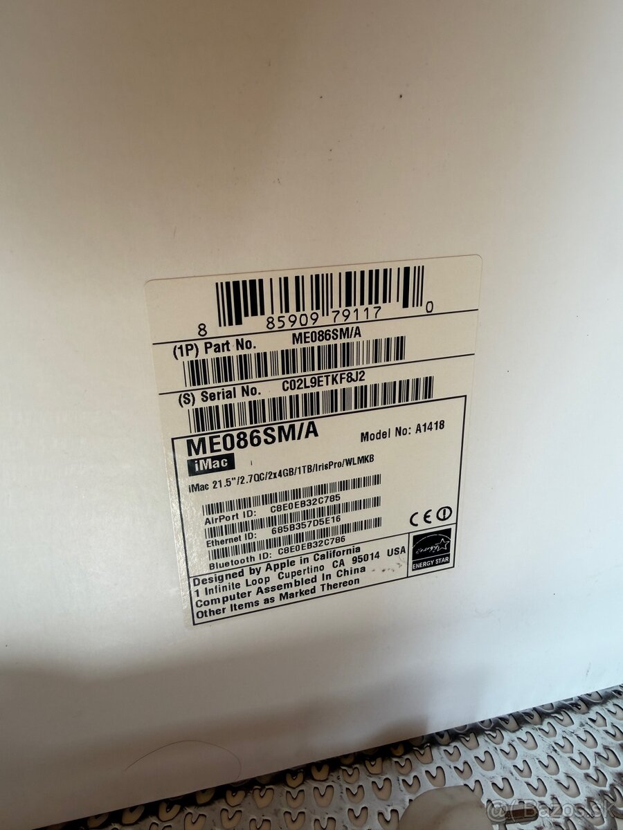 iMac 21.5 2013 cena 190€ - 7