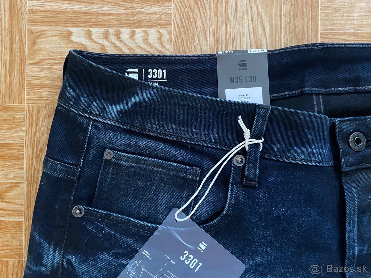 panske dzinsy, rifle G-STAR RAW 3301 velkost W35 L30 - 7