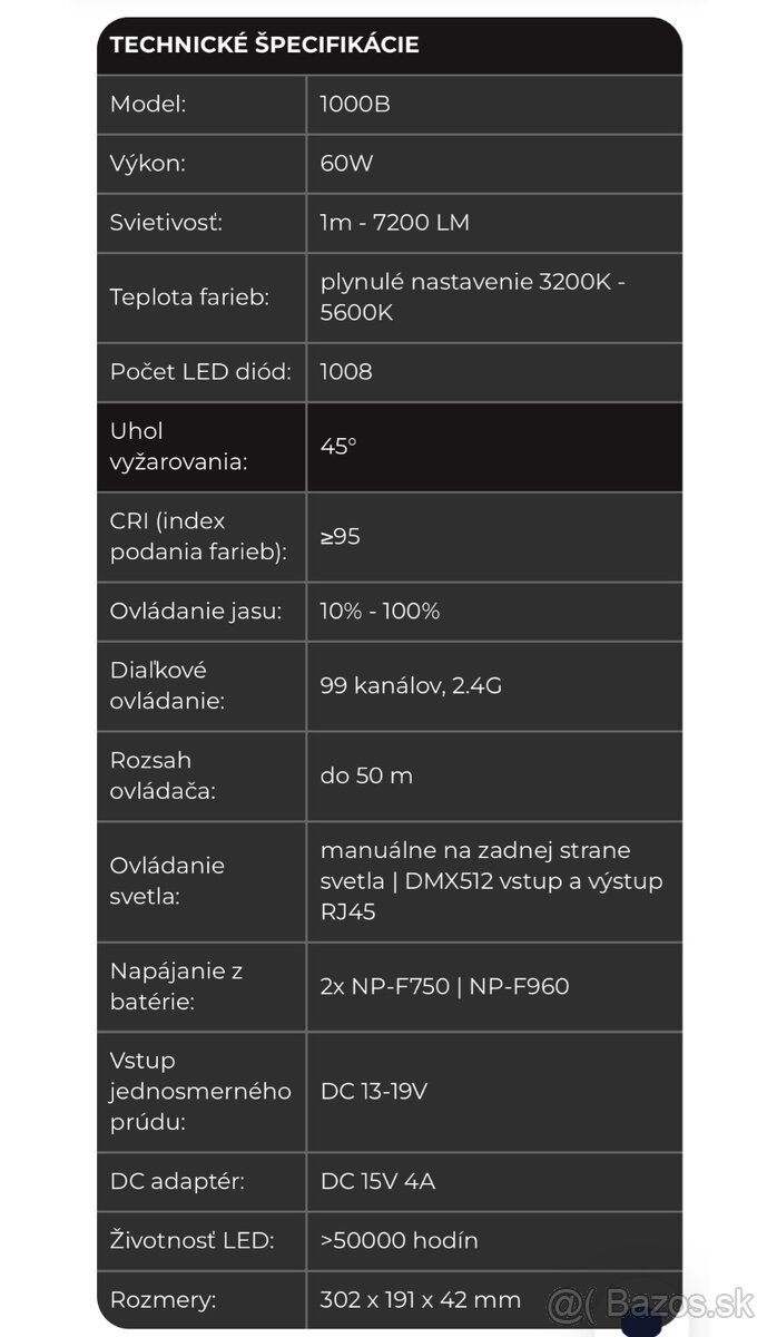 Predám svetlo LED Readhed - 7