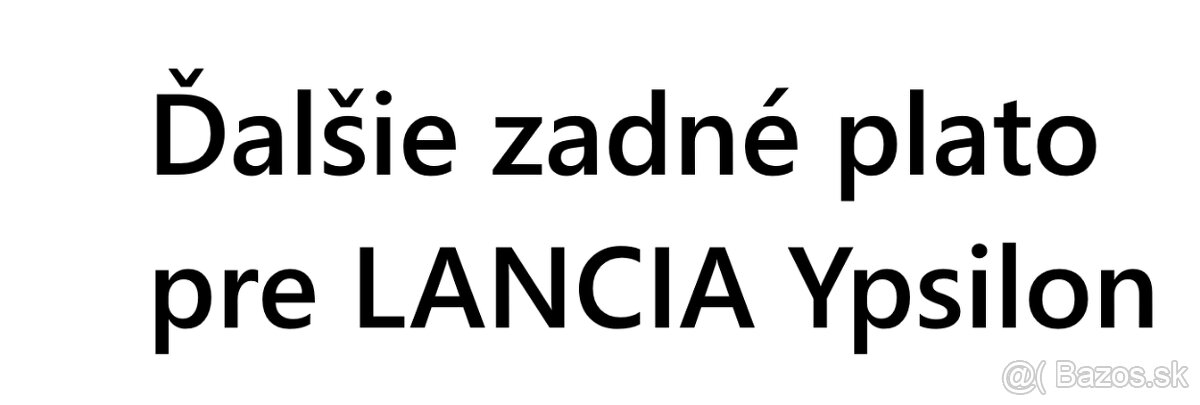 Zadné platá Lancia Ypsilon - 7