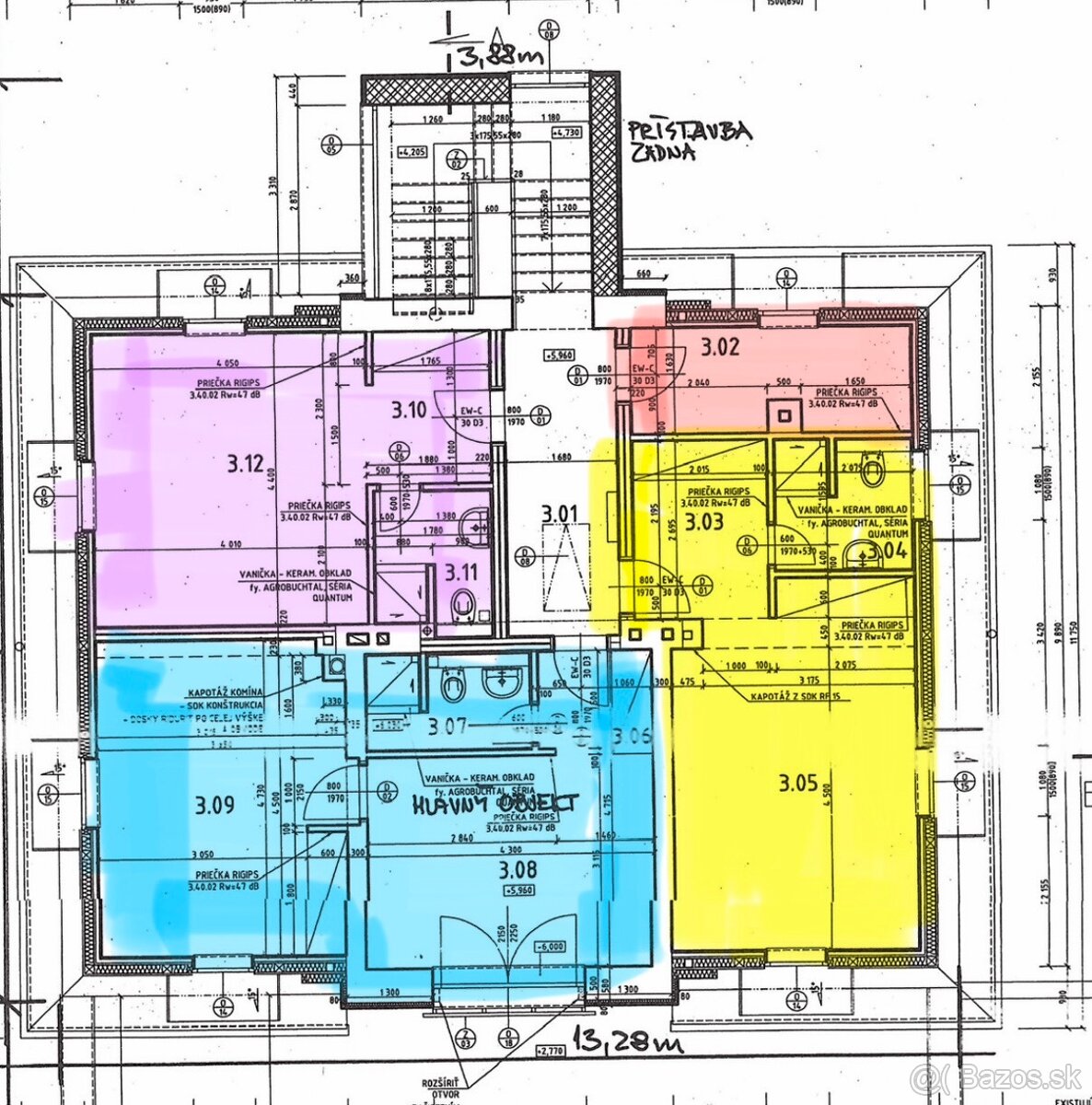 2-izb. apartmán, prenajom, BB, blízko centra - 7