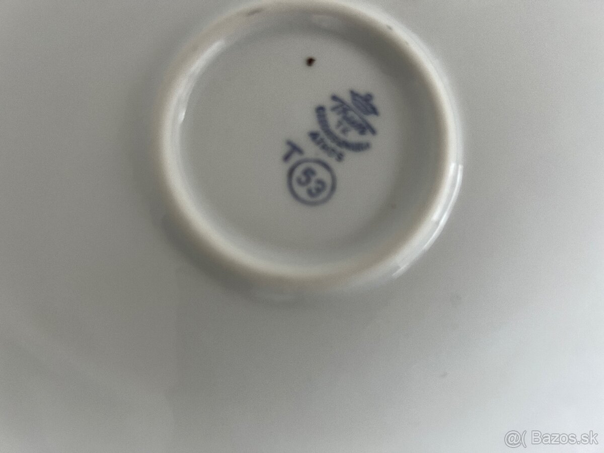 Klasicky socik retro vianocny porcelan - Thun 2 velke misy 1 - 7