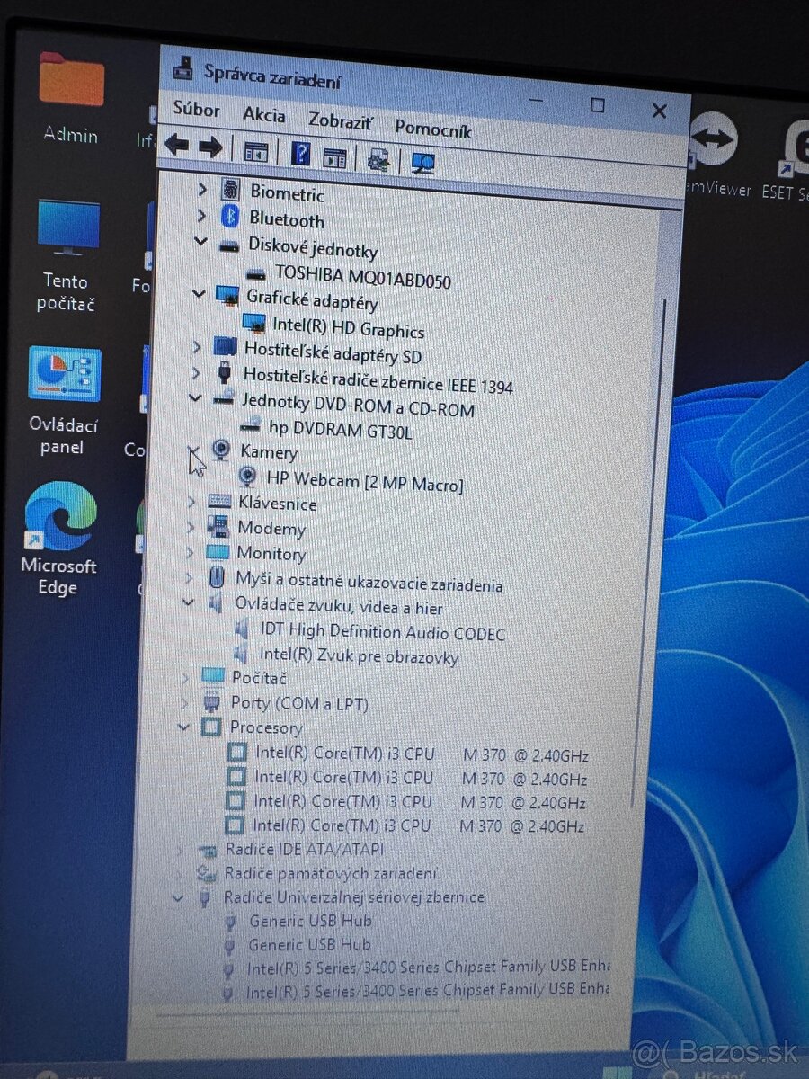 Notebook HP EliteBook 8440p vo vynikajúcom stave - 7