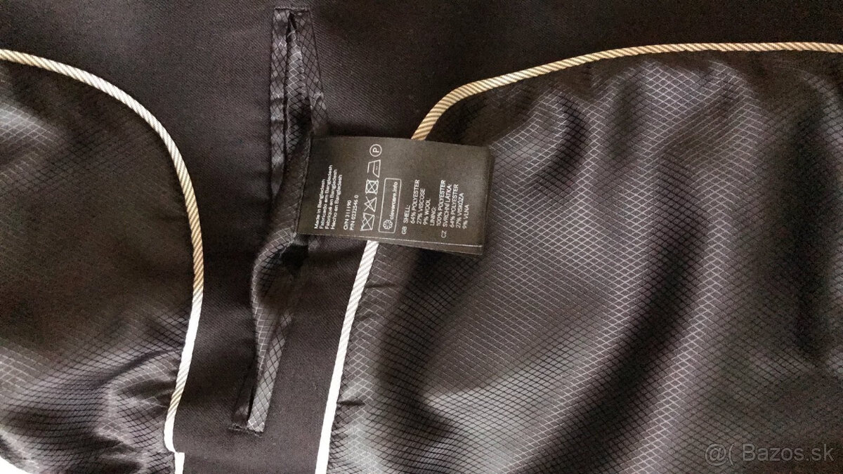 Čierny oblek slim fit HM 170/175 (s vlnou) - 7