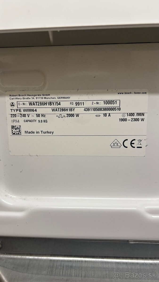 Pracka Bosch series 6 plne funkčná - 7