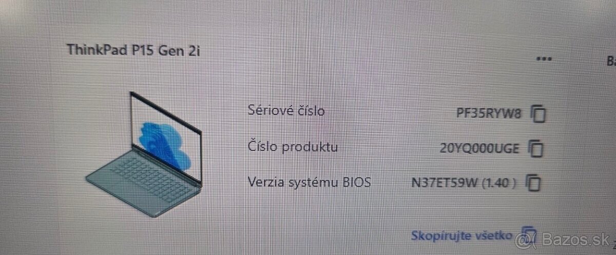 Lenovo ThinkPad P15 G2 i7 ,Nvidia RTX A2000 - 7