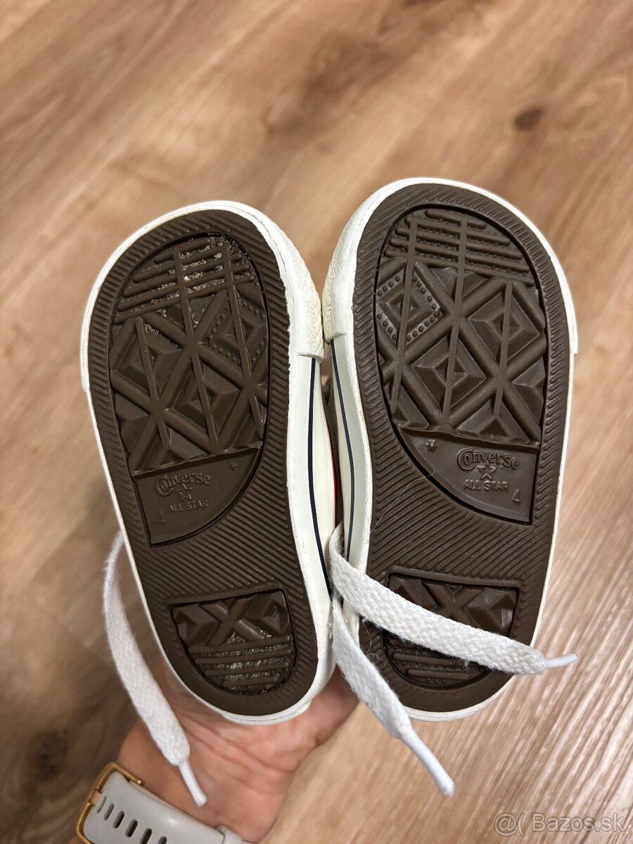 Biele detské converse, veľkosť 20 - 7