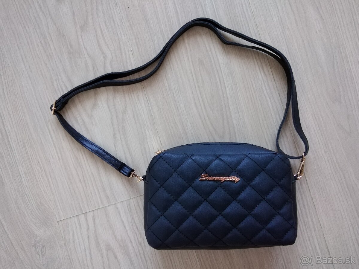 Nová čierna crossbody kabelka - 7