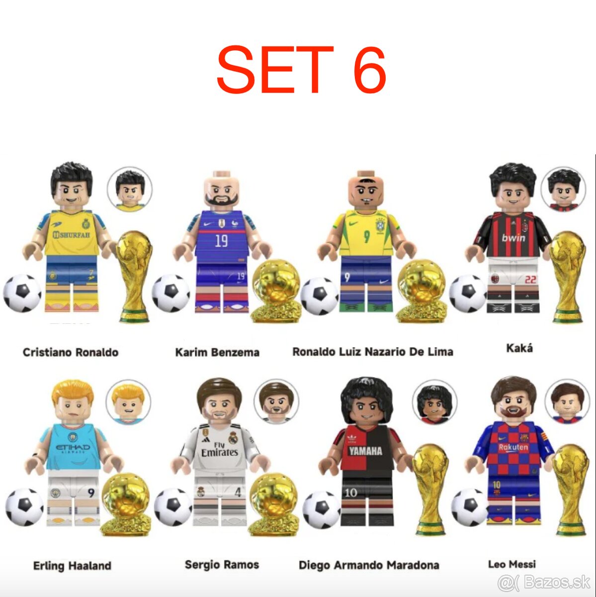 Figúrky futbal + basketbal (8ks) typ lego - nové - 7