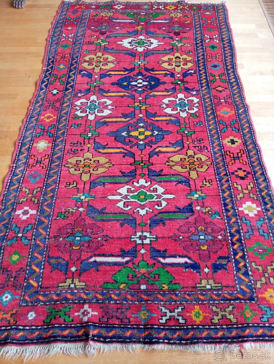 AKCIA ⭐Starožitný perzský koberec Karaja 260x140⭐ - 7