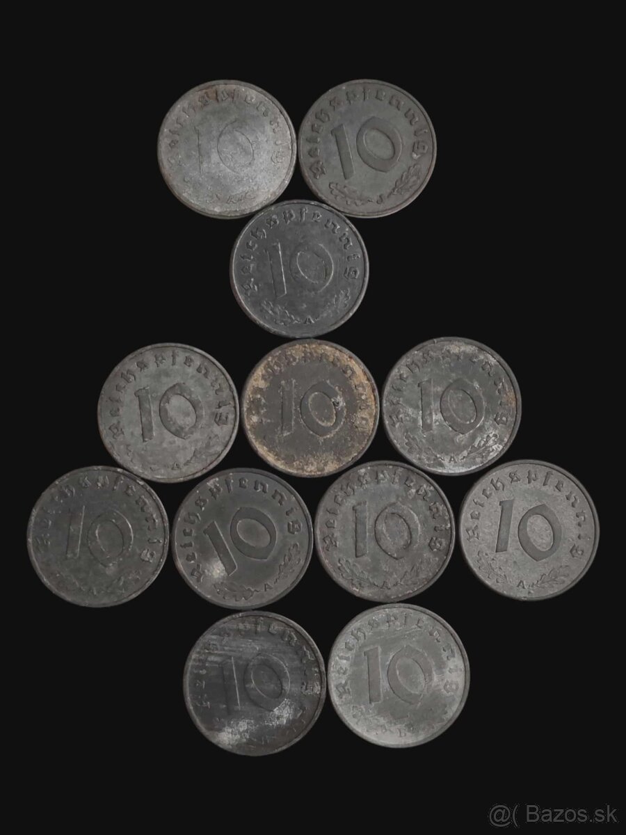 Drobné obehové mince Nemecka - 7