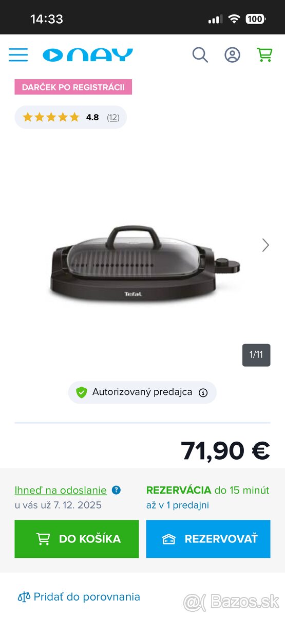 Elektrický gril Tefal s pokrievkou - 7