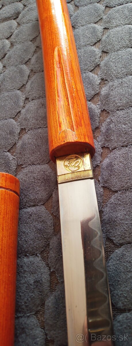 Japonský Samurajský skrytý meč drevo palica katana - 7