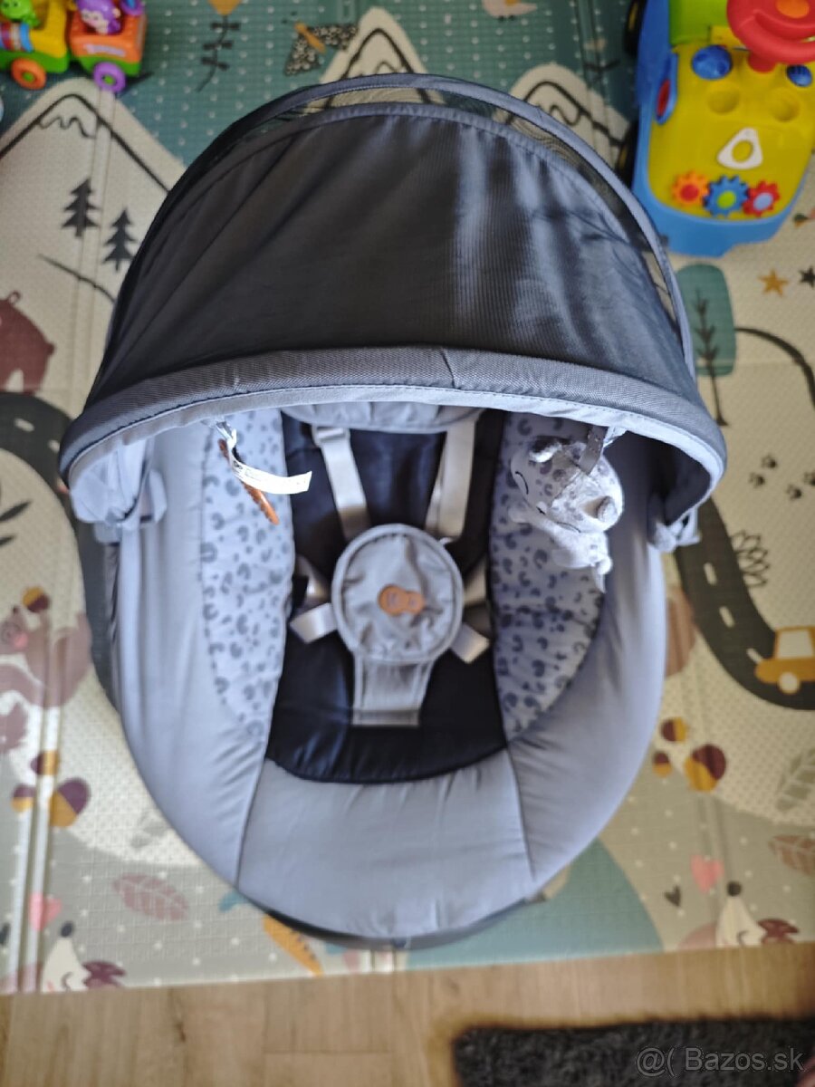 Kinderkraft lehátko 2v1 dark grey - 7