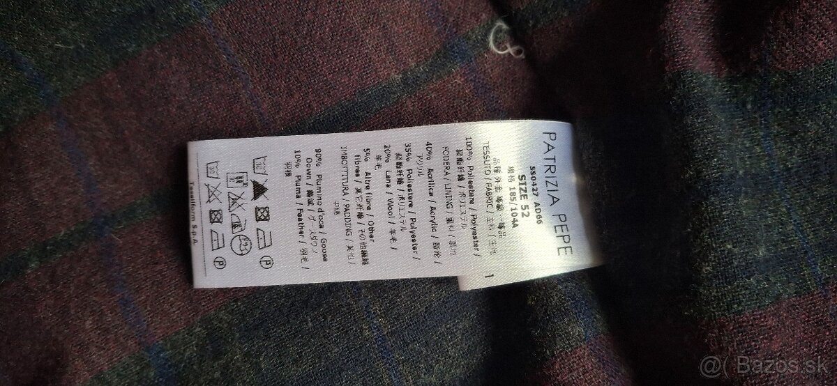 Luxusná páperová pánska bunda Patrizia Pepe, veľkosť 52 - 7