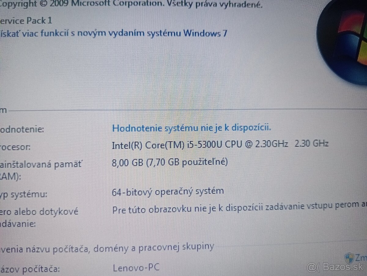 Lenovo Thinkpad t450 / Intel core i5 / 8gb ram / Windows 7 - 7
