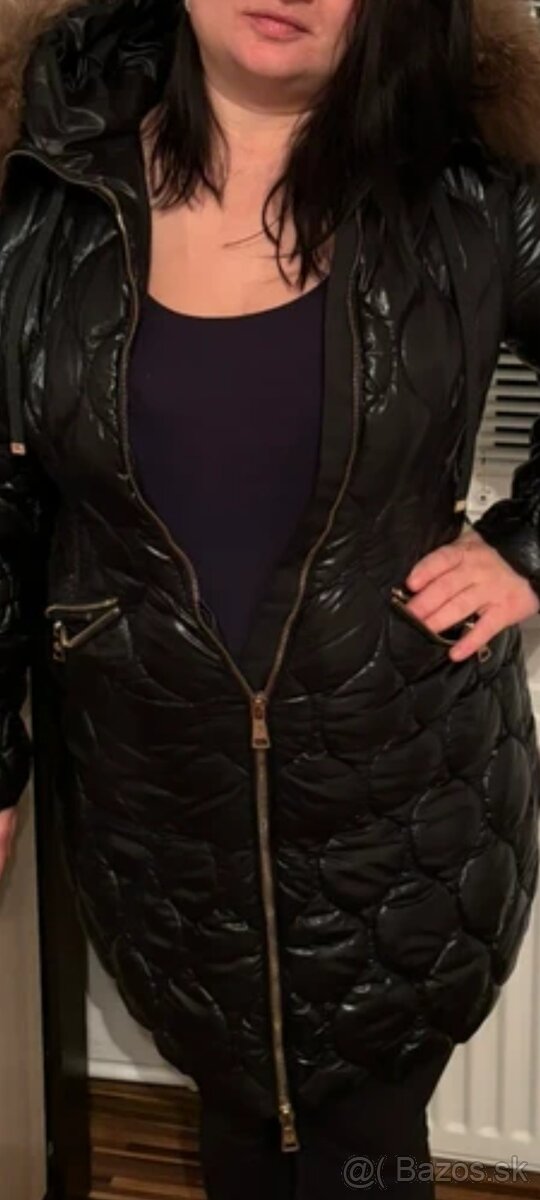 Zimná bunda s pravou kožušinou z líšky - 7