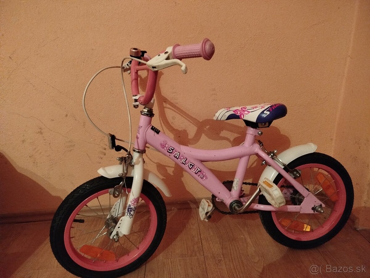 Detský bicykel 14 ružový - 7