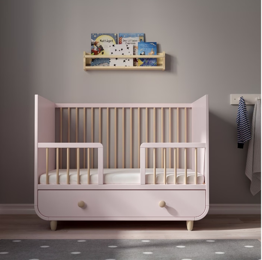 Postieľka IKEA myllra ružová - 7