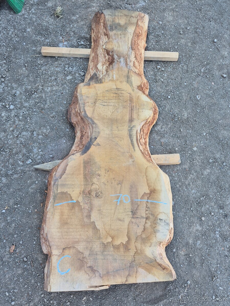 Dubove Fosne - hrubka 8cm, dlzka 195cm, sirka 60 - 85cm - 7