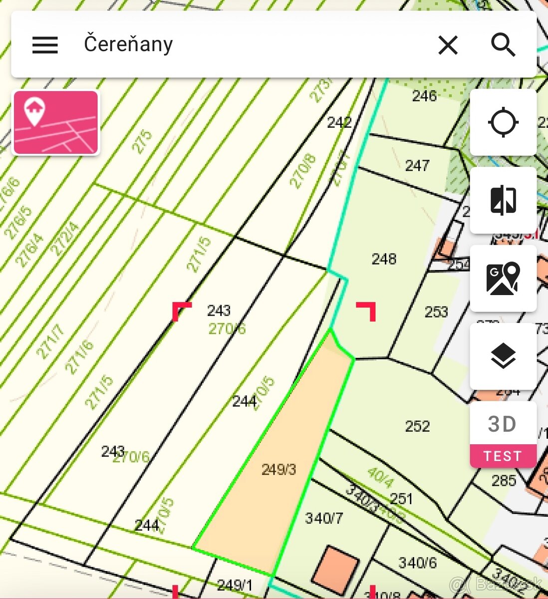 EXKLUZÍVNE – PREDAJ – POZEMOK ČEREŇANY – 1165 m2 - 7