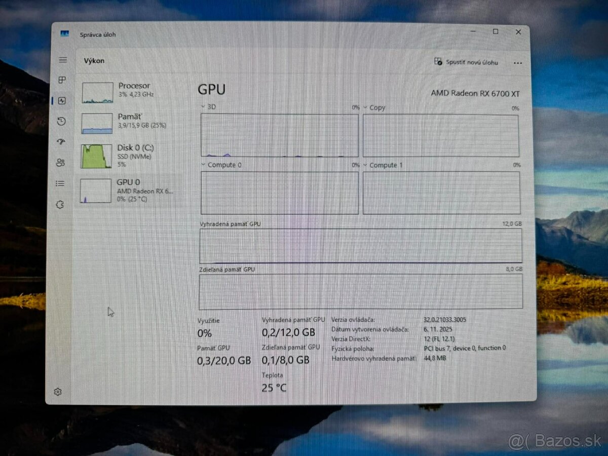 Ryzen 7 5700X, RX 6700 XT, 16GB DDR4 - 7