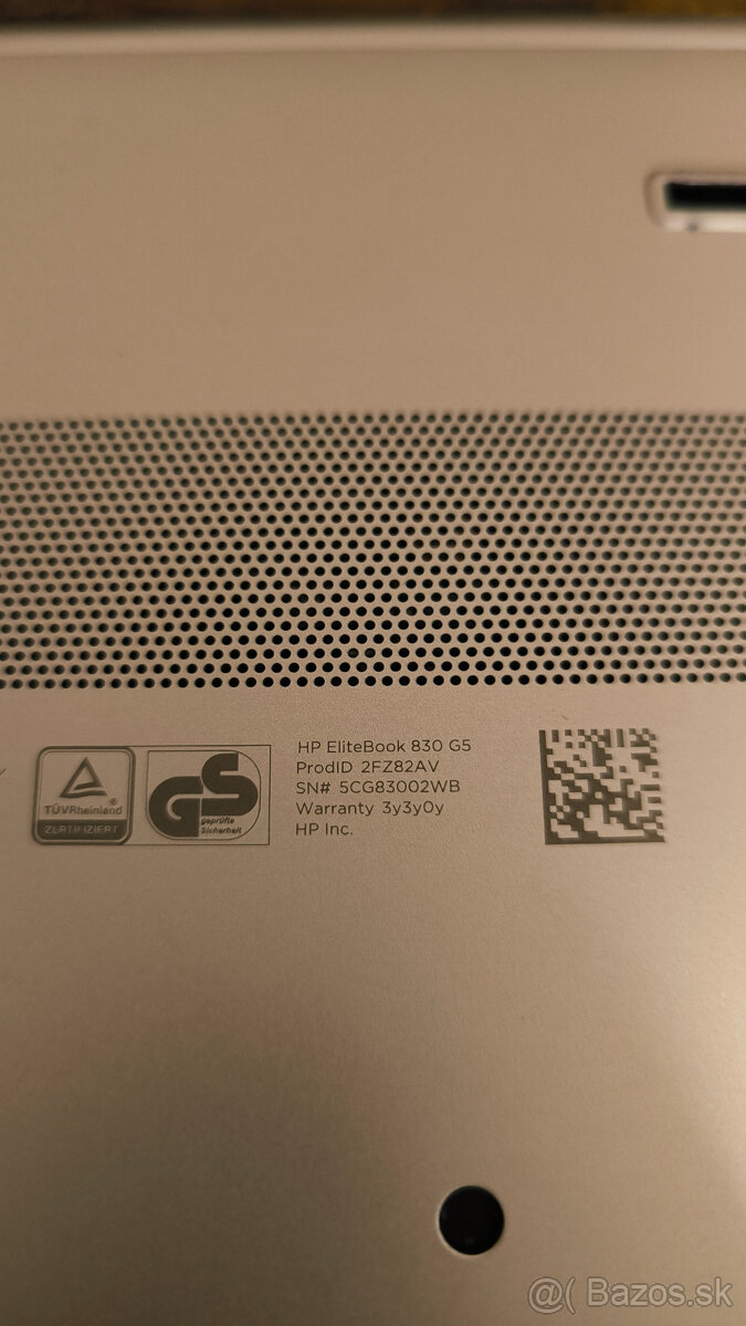 1 rok záruka HP EliteBook 830 G5 - 7