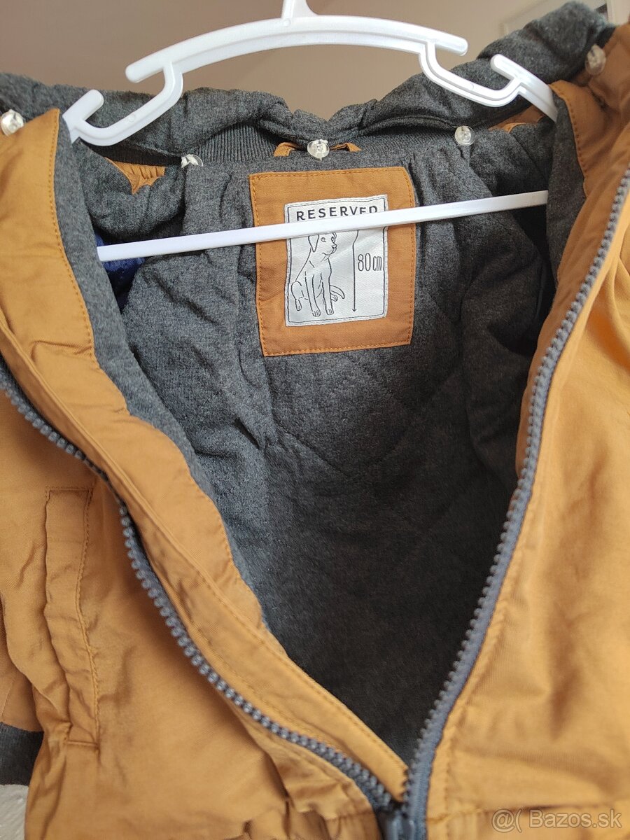 Bunda prechodná Reserved v.80 - horčicová - 7