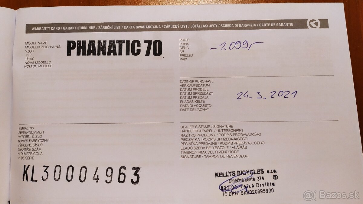 Kellys Phanatic 70 - 7