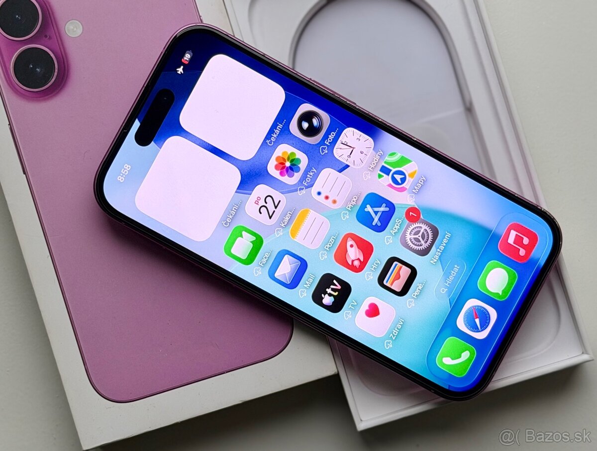 iPhone 16 Pink BATERIE 100% TOP - 7