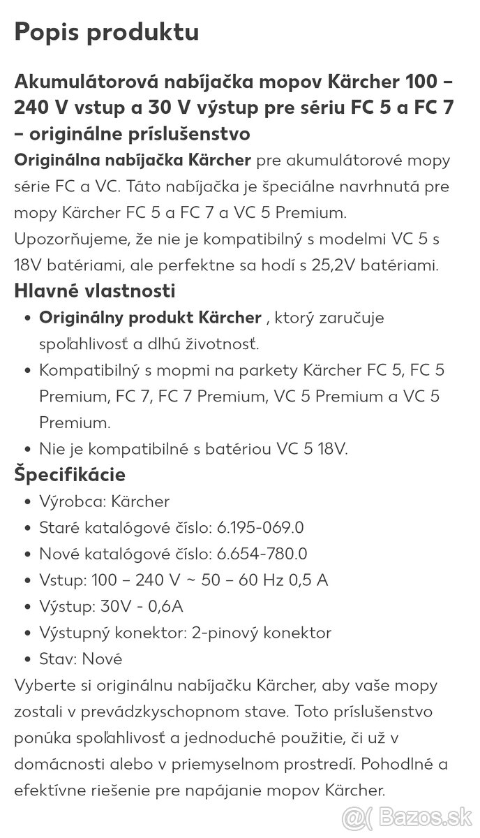 Nabíjačka Kärcher - 7