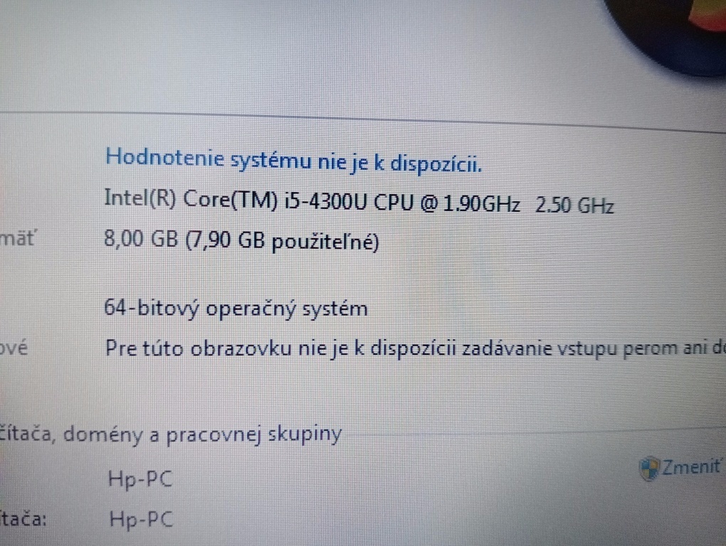 predám 12" HP elitebook 820 g1 / Intel core i5 / 8gb ram - 7